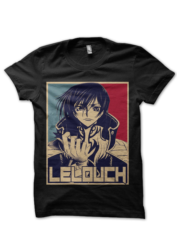 Code Geass Lelouch Black T-Shirt Style003