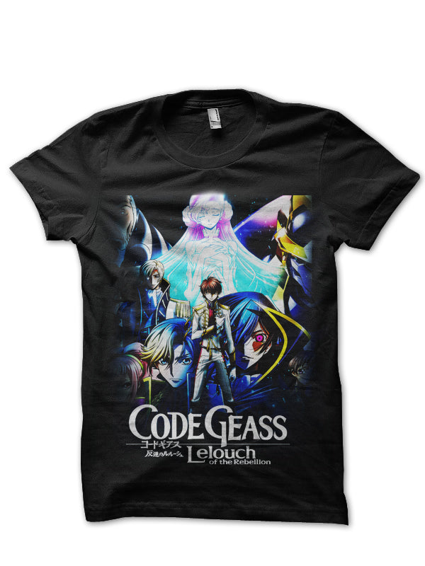 Code Geass Lelouch Black T-Shirt Style001