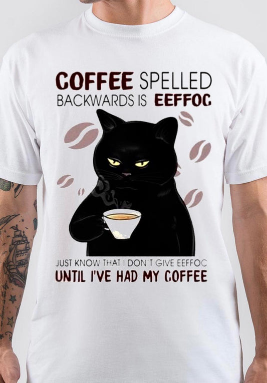 Coffee Spelled White T-Shirt