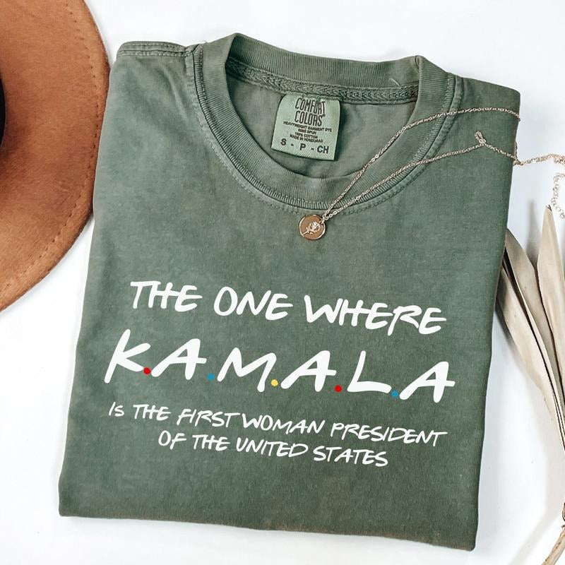 Comfort Colors Kamala T-Shirt, Harris Walz T-shirt, Kamala Tim 2024 Shirt, Democratic Ticket 2024 Shirt