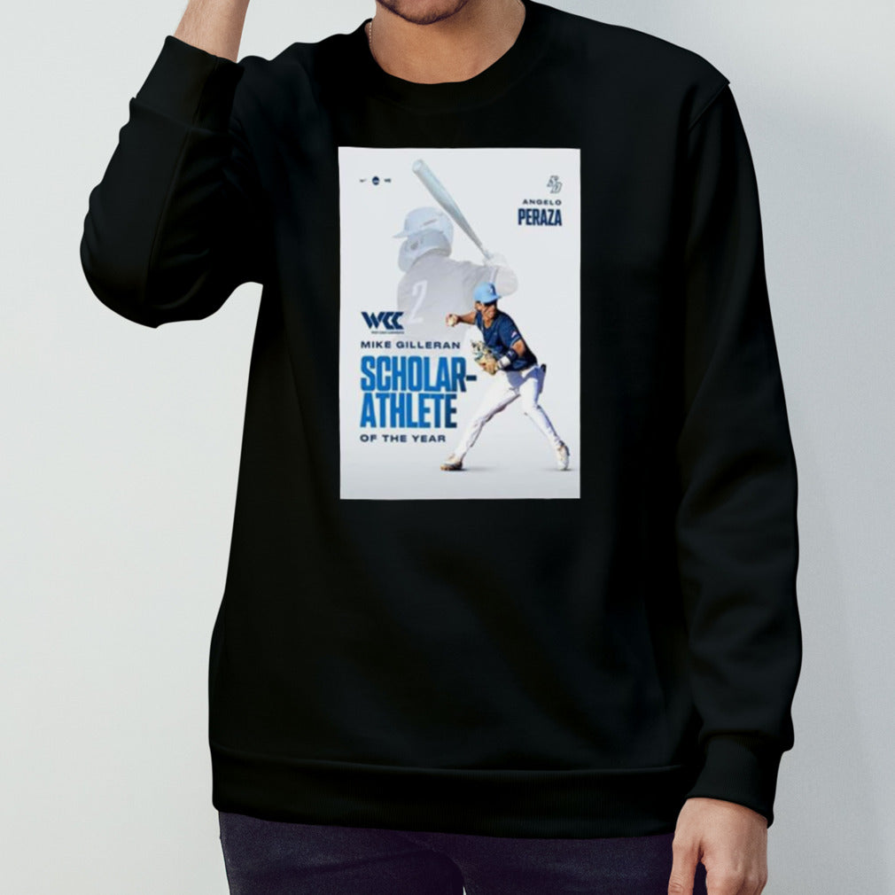 Congrats Angelo Peraza Being Named The 2024 West Coast Conference Mike Gilleran Scholar-Athlete Of The Year shirt