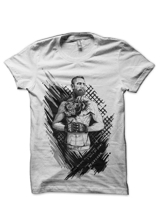 Conor McGregor White T-Shirt Style002
