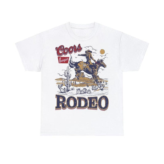 Coors Rodeo Cowboy T-Shirt, Retro Coors Tee, Western Shirt, Rodeo Adult Unisex Shirt, Coors 90s Rodeo Shirt