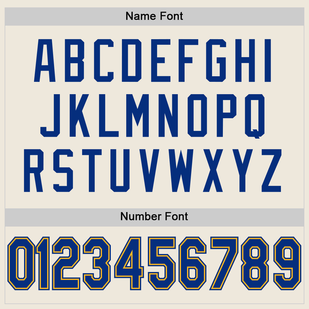 Custom Cream Royal-Gold Mesh Authentic Football Jersey