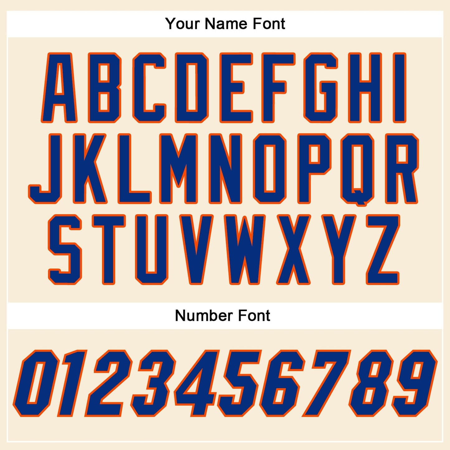 Custom Cream Royal-Orange Authentic Baseball Jersey