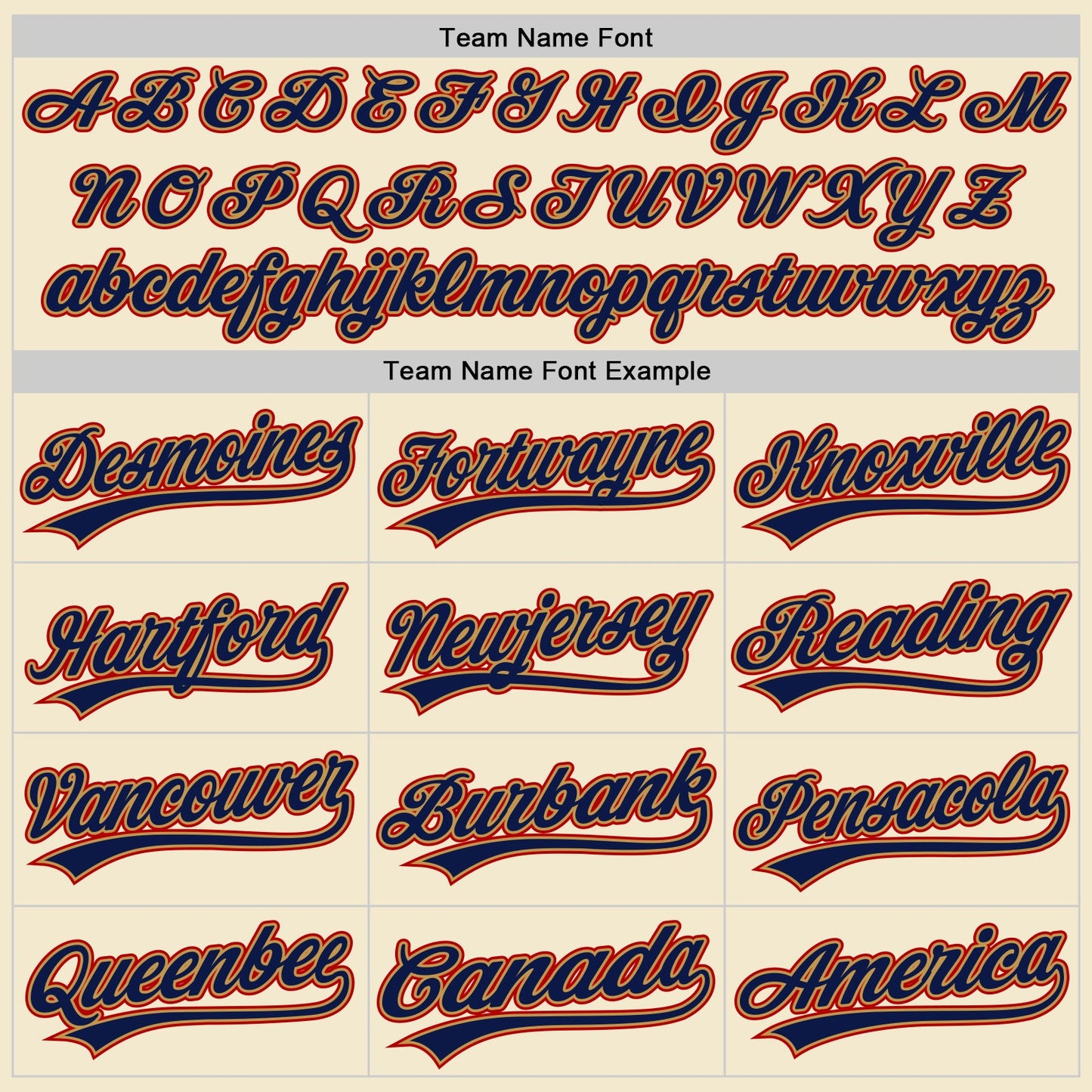 Custom Cream Navy Old Gold-Red Authentic Throwback Baseball Jersey