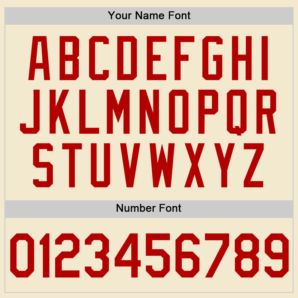 Custom Cream Red-White Authentic Throwback Baseball Jersey