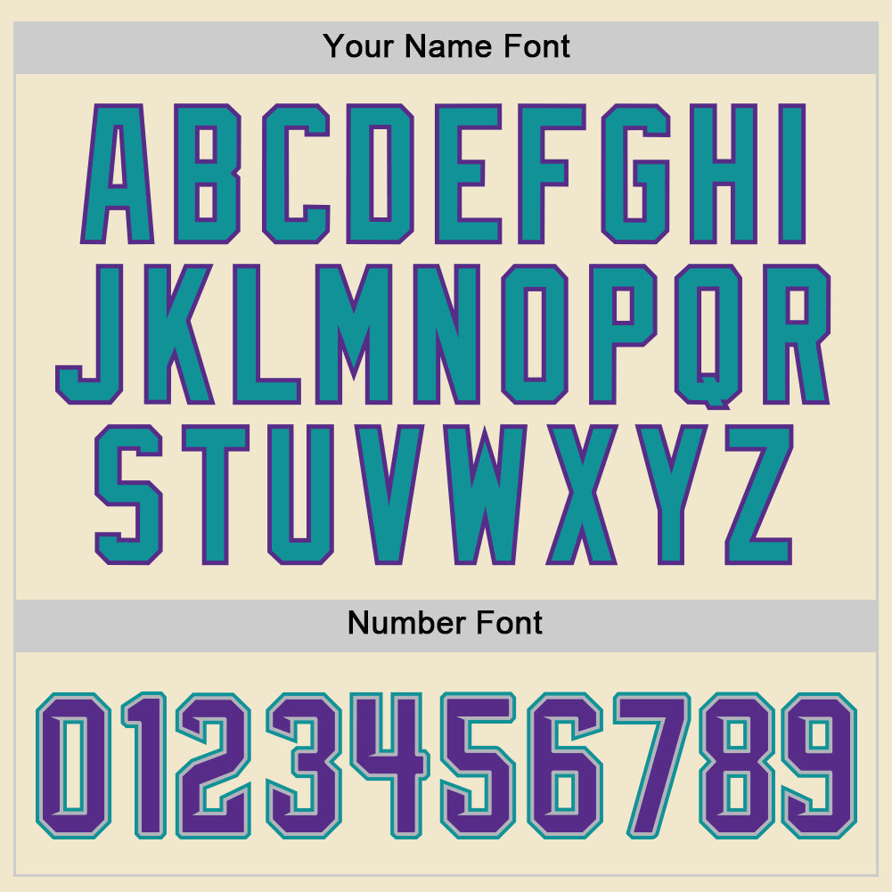 Custom Cream Purple Gray Teal-Old Gold Mesh Authentic Throwback Baseball Jersey