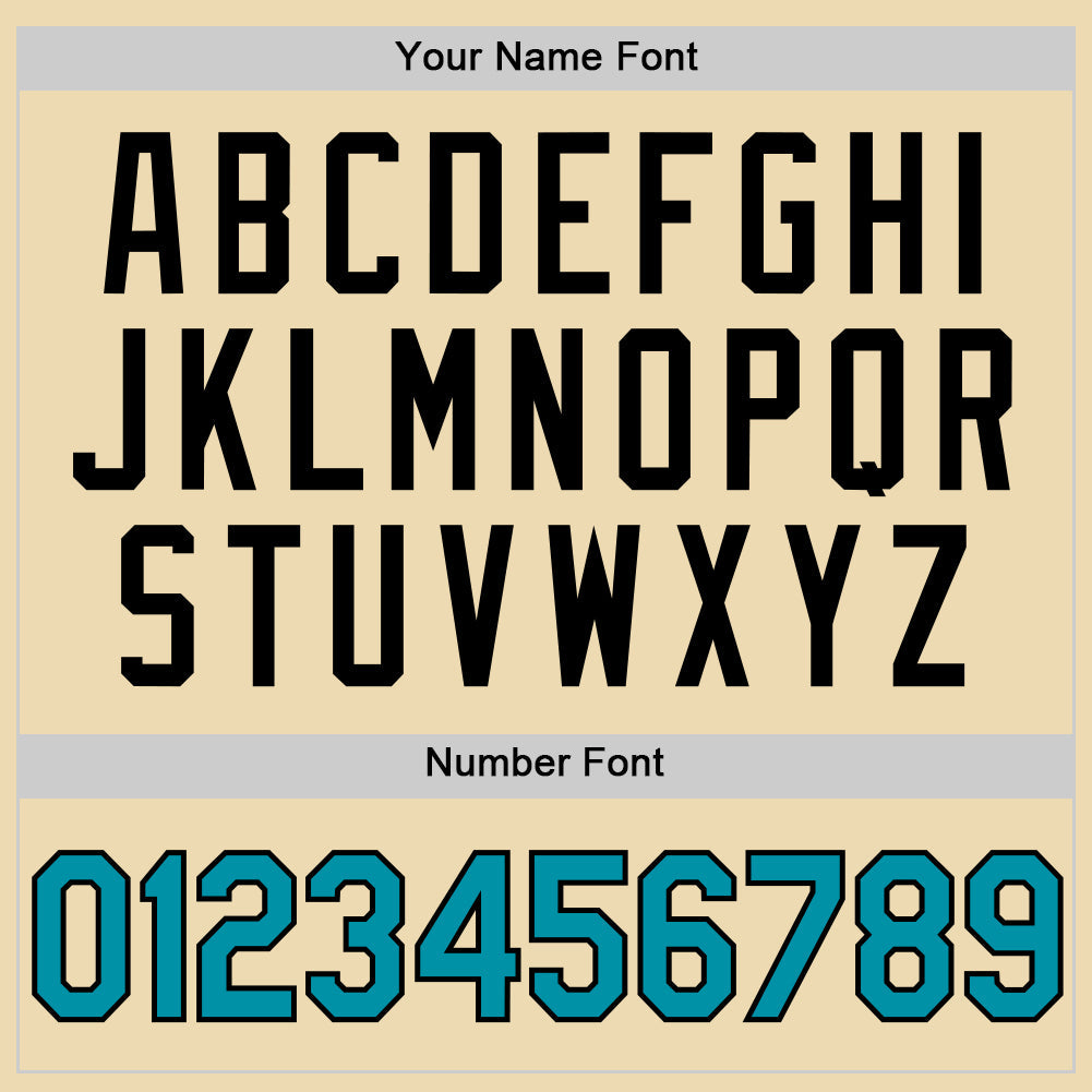 Custom Cream Teal-Black Authentic Throwback Basketball Jersey