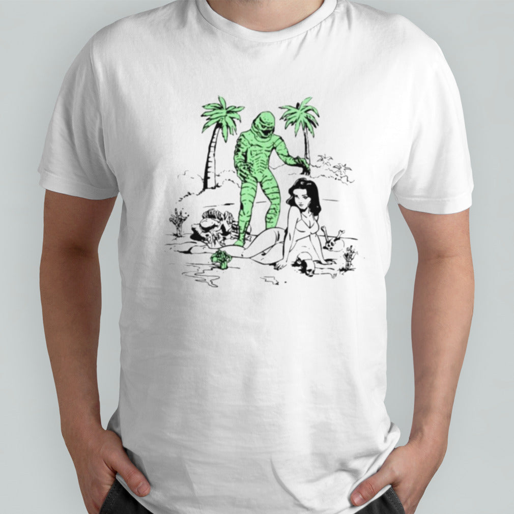 Creature From The Black Lagoon Ink Art High Quality shirt