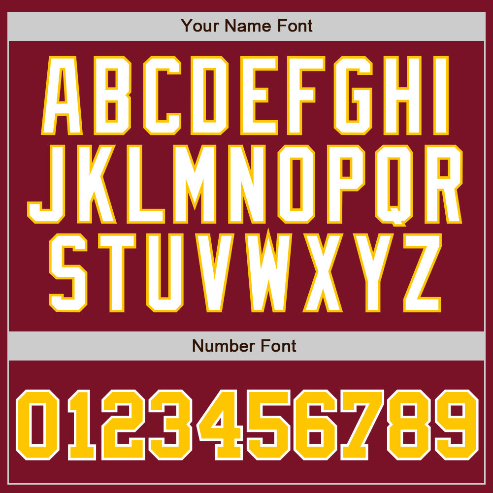 Custom Crimson White Pinstripe Gold-White Authentic Baseball Jersey