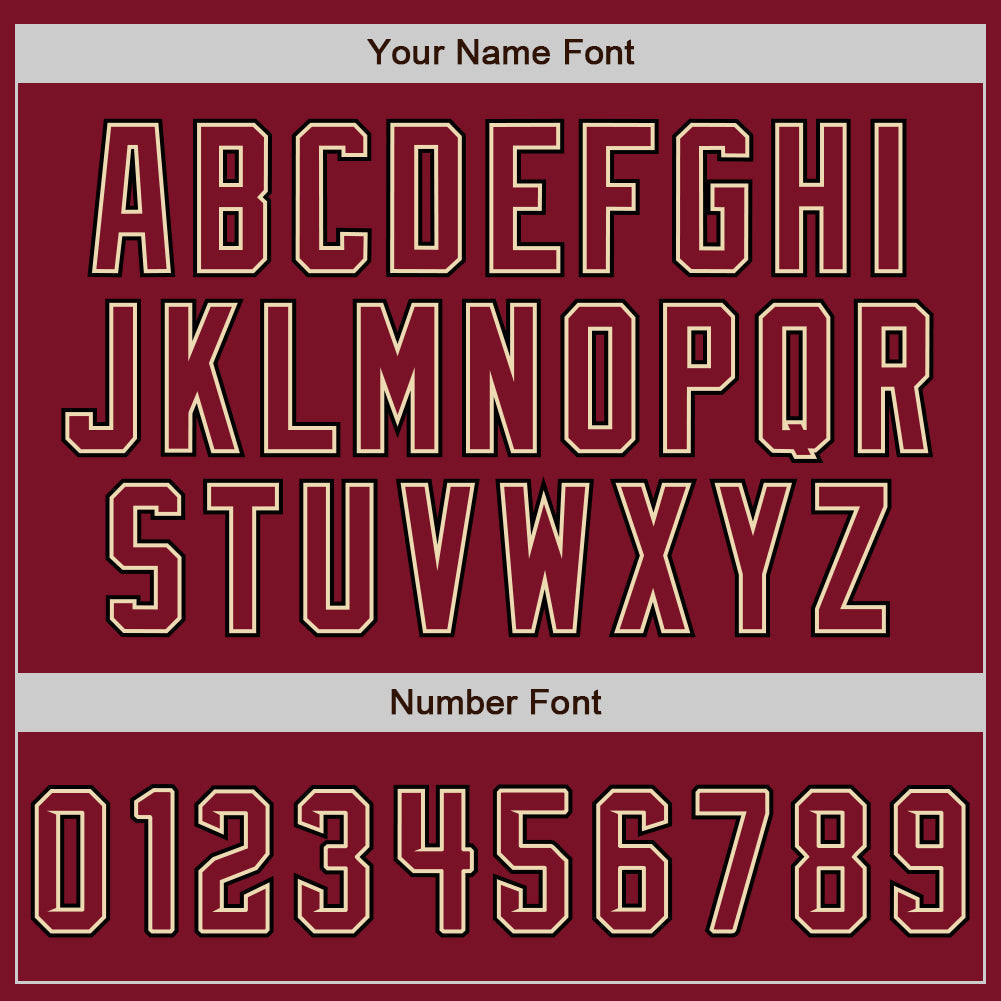 Custom Crimson Cream-Black Authentic Baseball Jersey