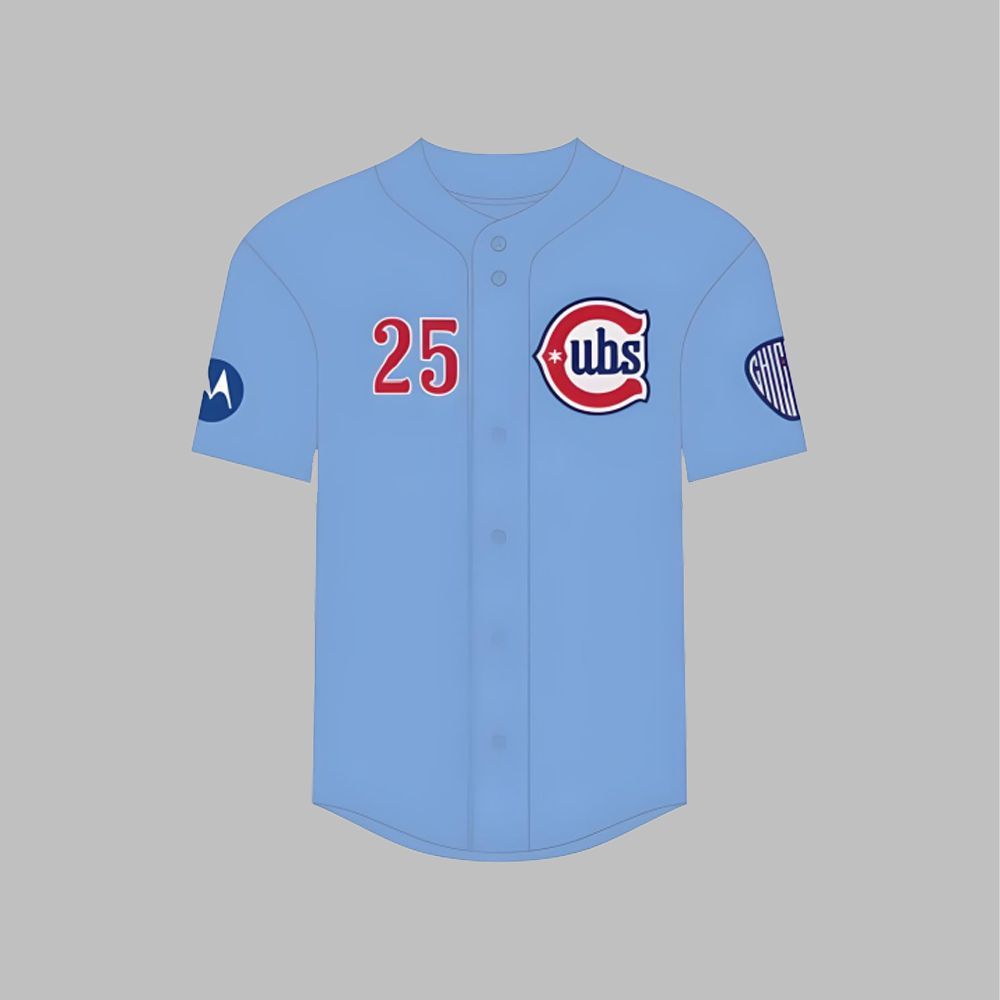 Cubs Cubs Blues Alternate Giveaway Jersey 2025 - Grishko.com