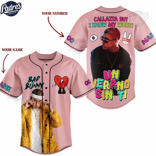 Custom Bad Bunny Callaita Baseball Jersey - Padres Jersey Oasis: Elevate Your Baseball Style Game