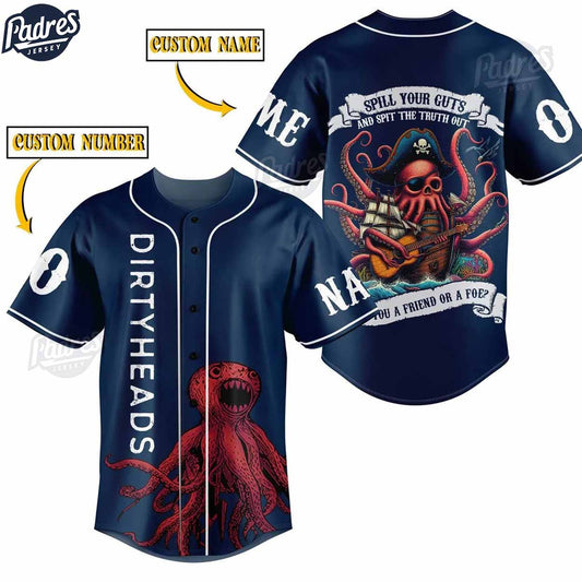 Custom Dirty Heads Band Baseball Jersey Style - Padres Jersey Oasis: Elevate Your Baseball Style Game