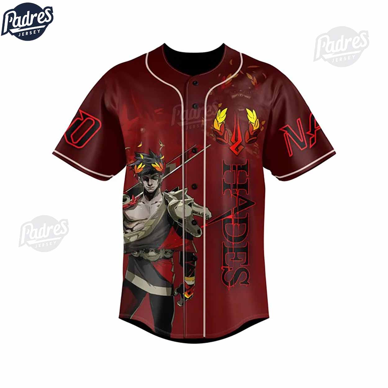 Custom Gamer Hades Baseball Jersey - Padres Jersey Oasis: Elevate Your Baseball Style Game