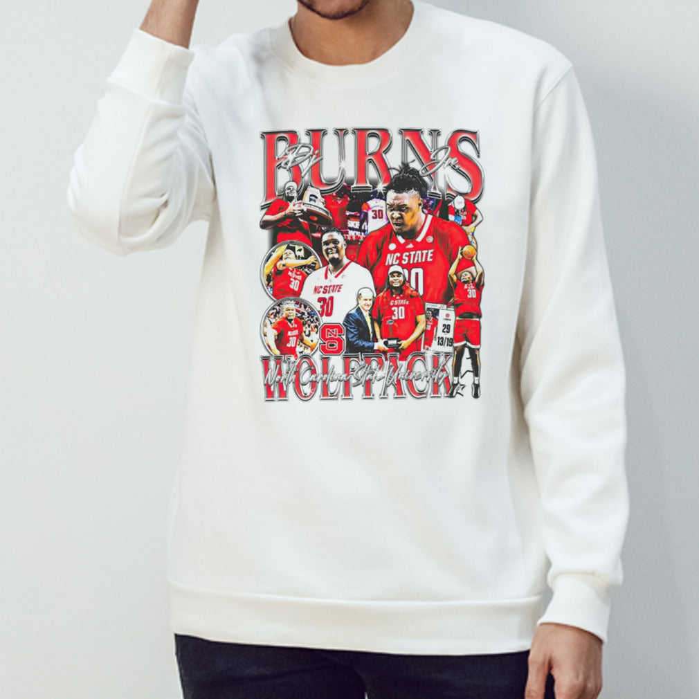 DJ Burns Jr NC State Wolfpack player shirts