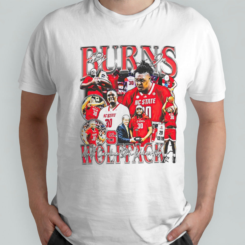 DJ Burns Jr NC State Wolfpack player shirts