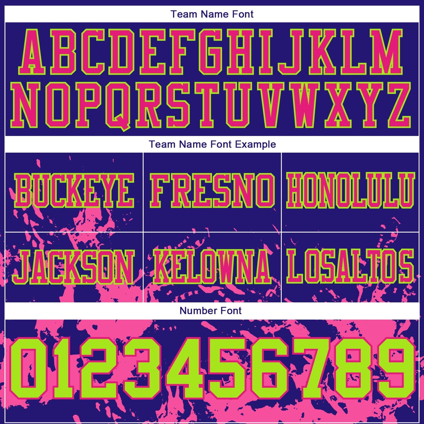 Custom Dark Purple Neon Green-Hot Pink 3D Pattern Splash Authentic Football Jersey