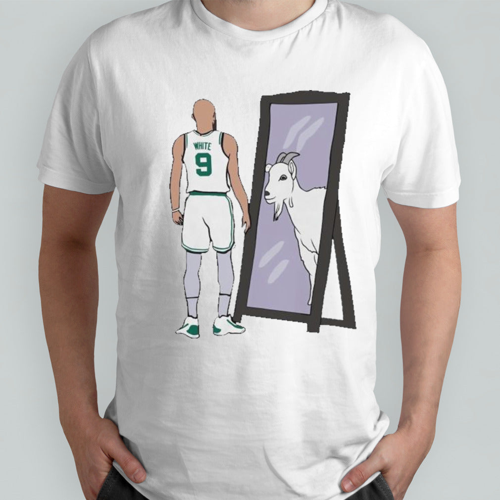 Derrick Richard White Mirror GOAT Boston Celtics Shirt
