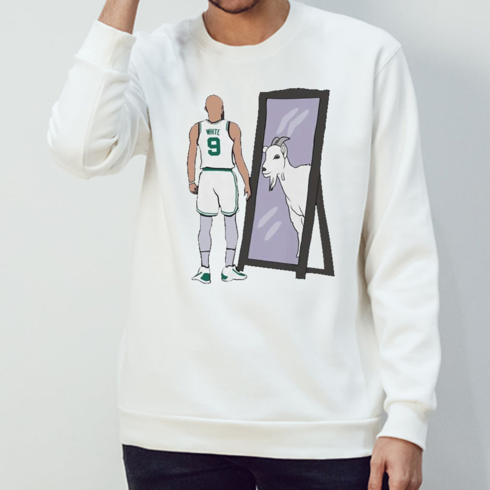 Derrick Richard White Mirror GOAT Boston Celtics Shirt