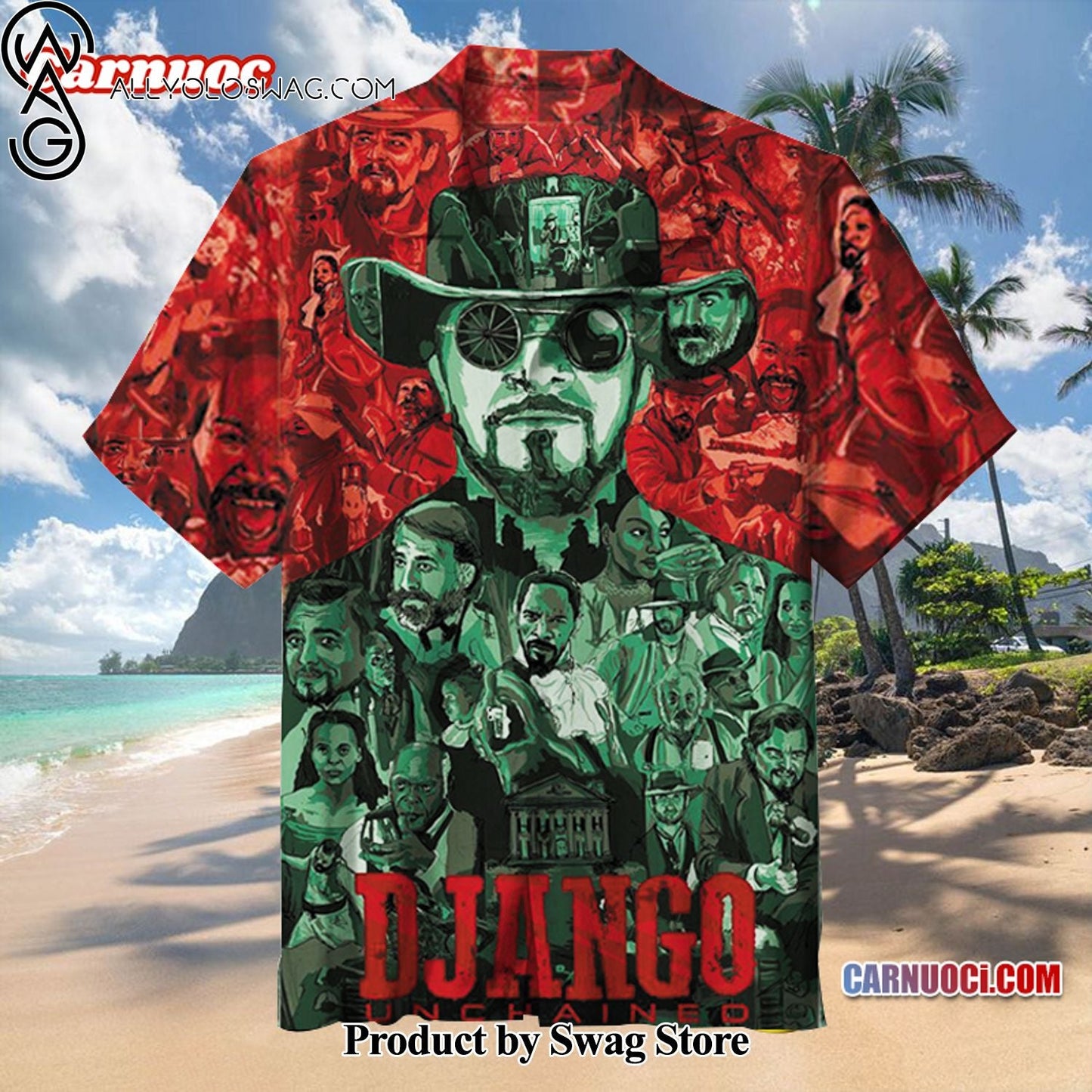Django Unchained Designer Hawaiian Shirt