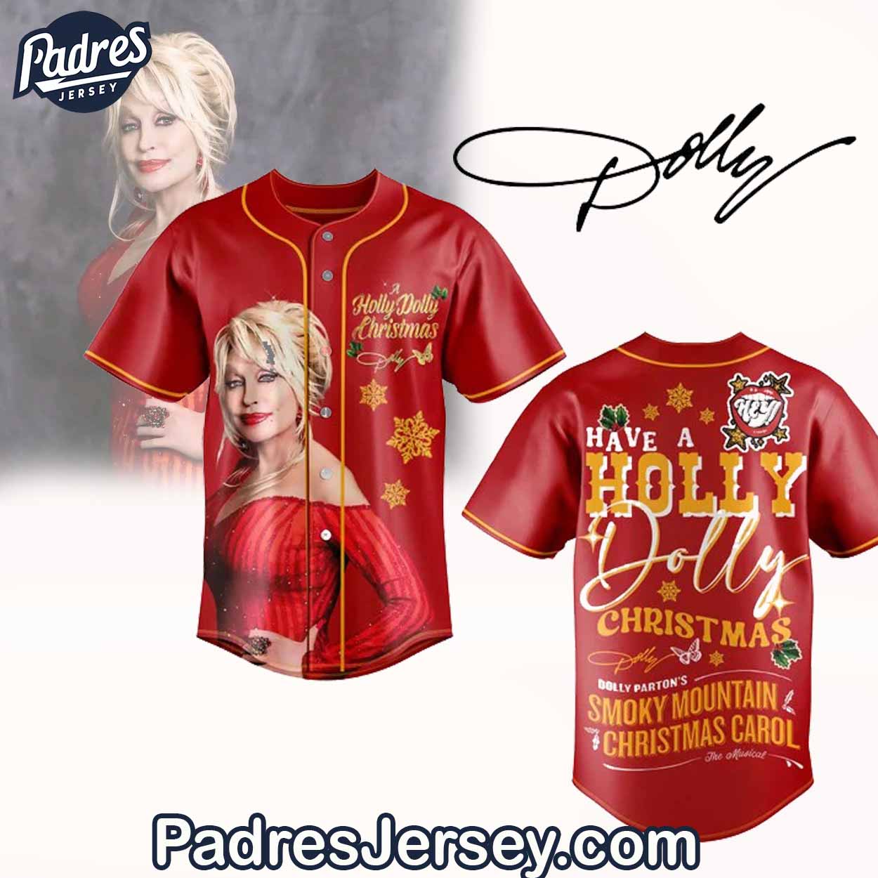 Dolly Parton Baseball Jersey Outfit - A Holly Dolly Christmas - Padres Jersey Oasis: Elevate Your Baseball Style Game