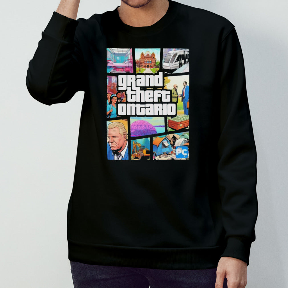 Doug Fordâ€™s Grand Theft Ontario shirt