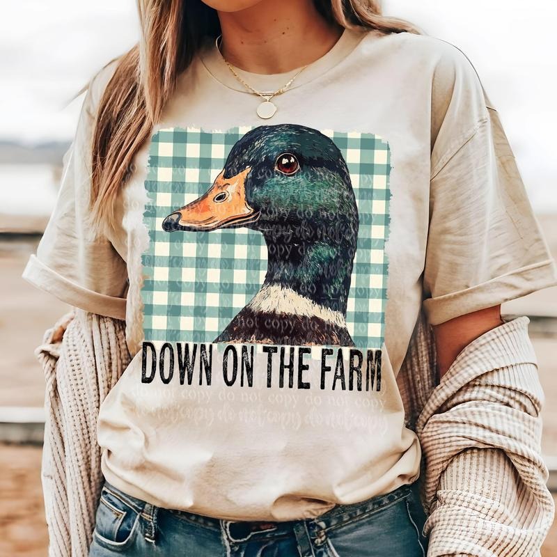 Down on the Farm Duck DTF Transfers - THIS IS NOT A SHIRT style 02
