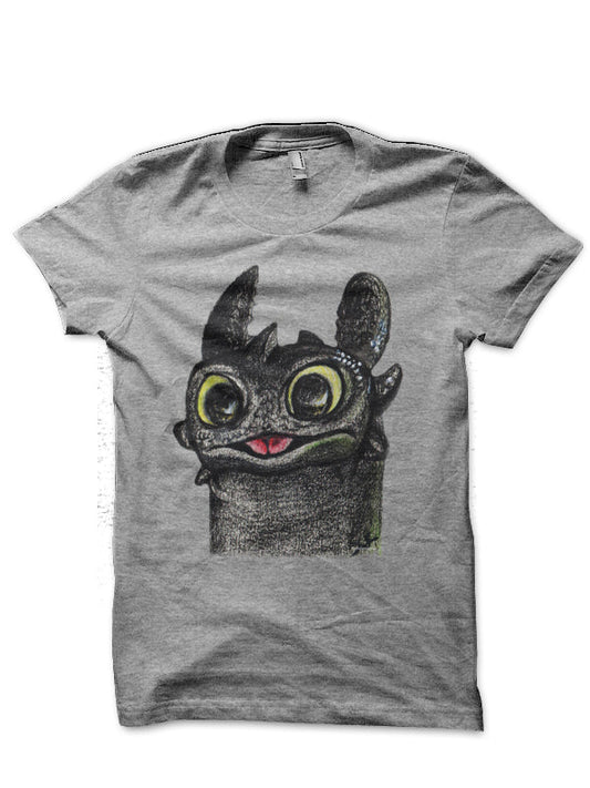 Dragon Toothless Grey T-Shirt