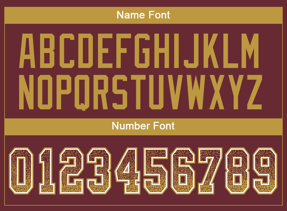 Custom Burgundy Old Gold-White Drift Fashion Football Jersey
