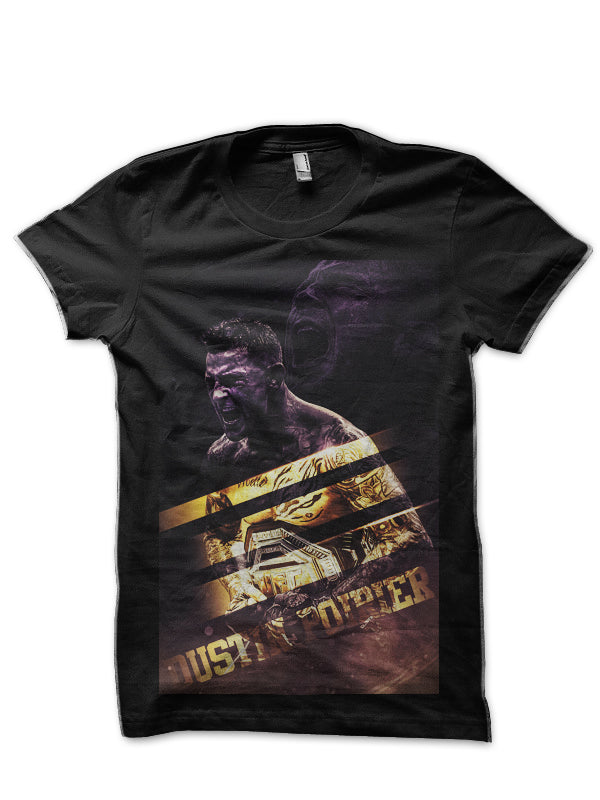 Dustin Poirier Black T-Shirt Style008