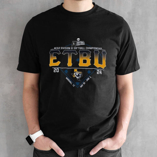 East Texas Baptist University 2024 NCAA Division III Softball Championship Shirt