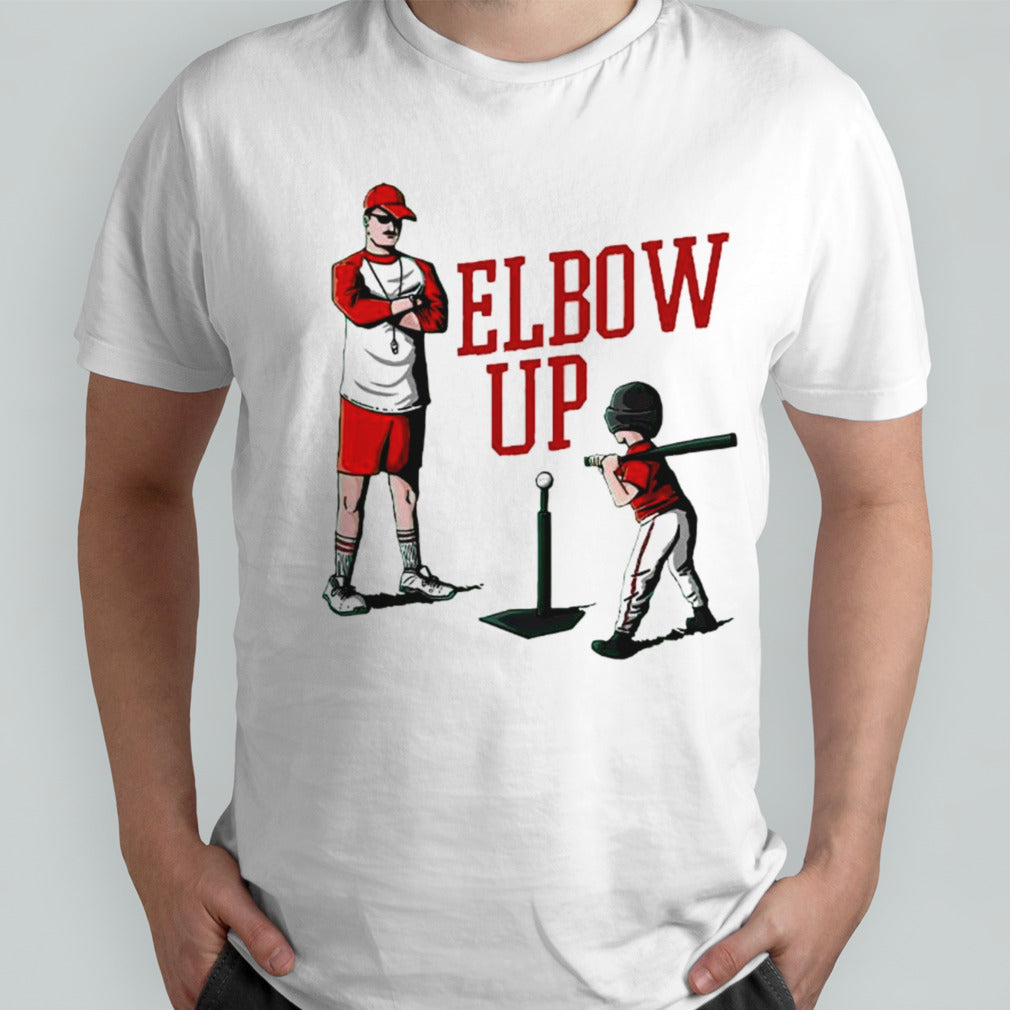 Elbow up baseball shirt