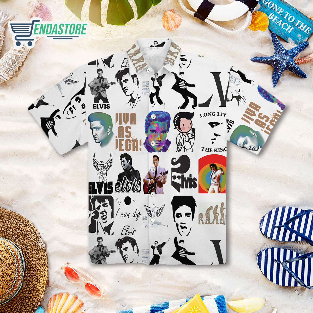 Elvis Presley All Over Print Hawaiian Shirt