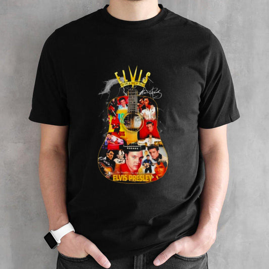 Elvis Presley The King Of Rock N Roll Guitar Band Shirt