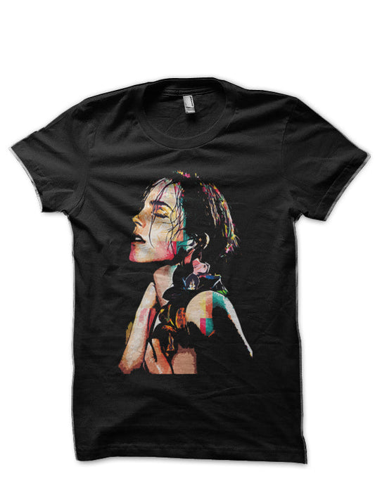 Emma Watson Black T-Shirt