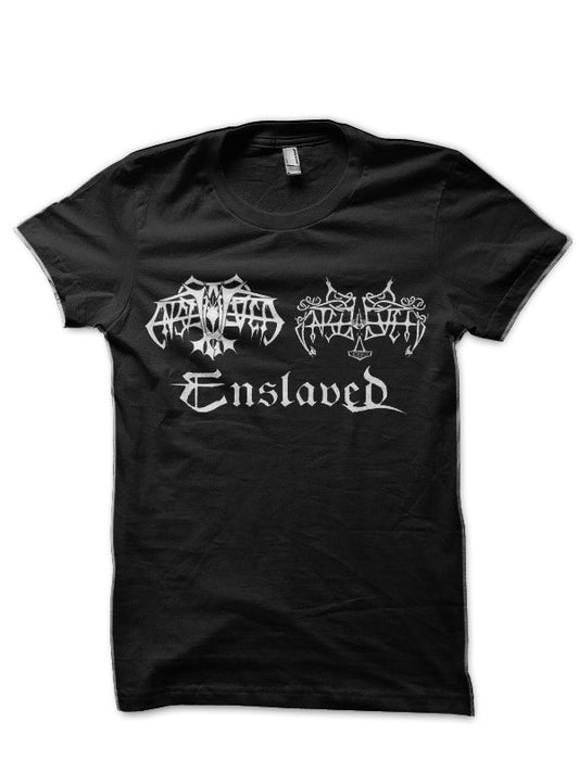 Enslaved Black T-Shirt Style002