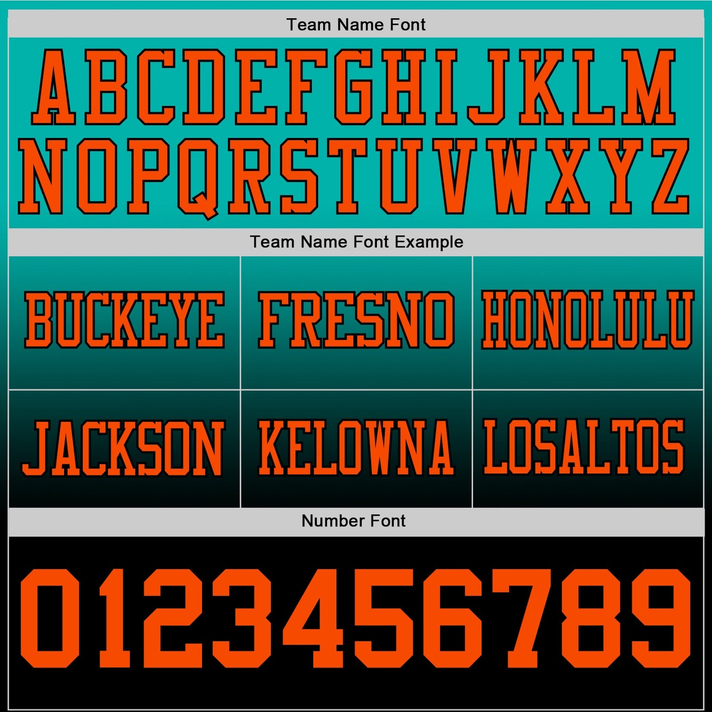 Custom Aqua Orange-Black Authentic Fade Fashion Football Jersey