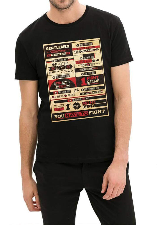 Fight Club Poster Rules T-Shirt