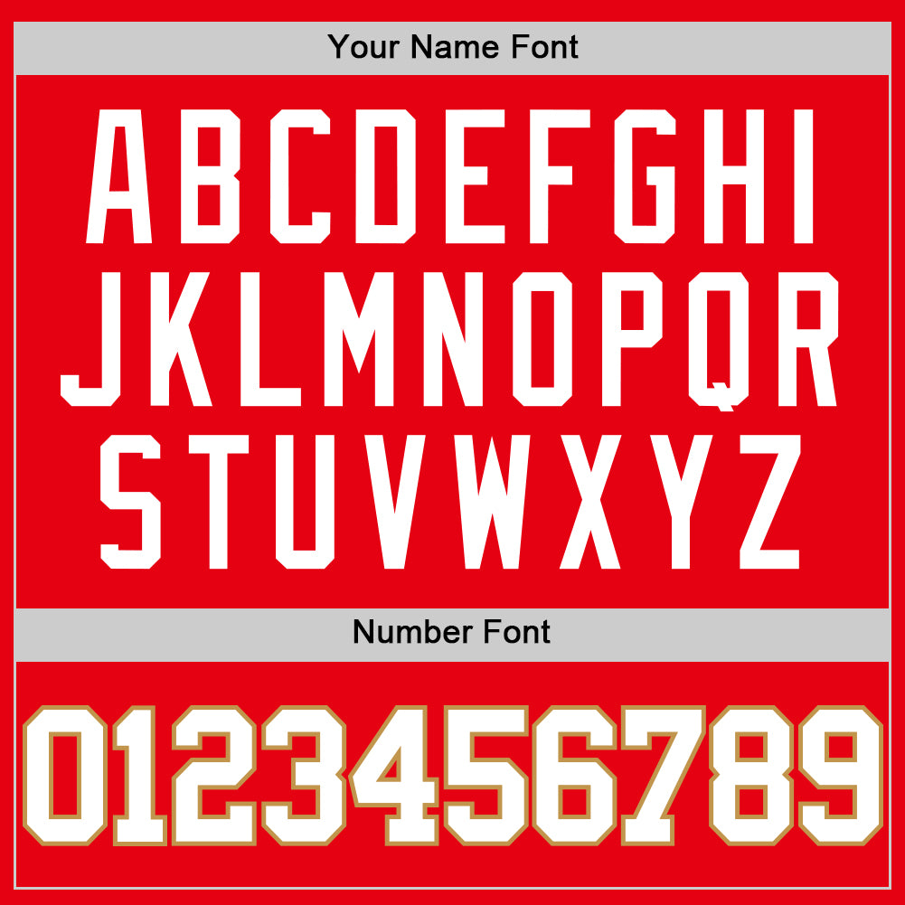 Custom Fire Red White-Old Gold Authentic Basketball Jersey