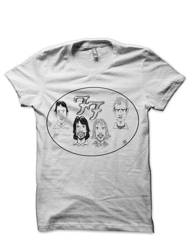 Foo Fighters White T-Shirt Style002