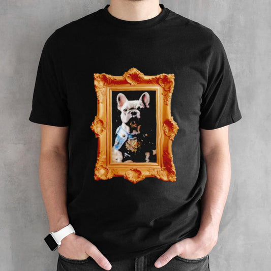 Framed Armored Grey French Bulldog shirt