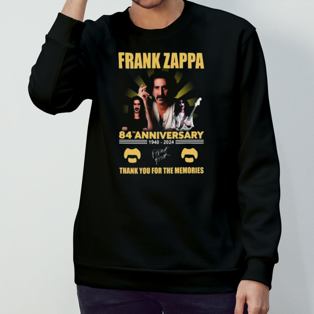 Frank Zappa 84th Anniversary 1940-2024 Thank You For The Memories Signatures Shirt