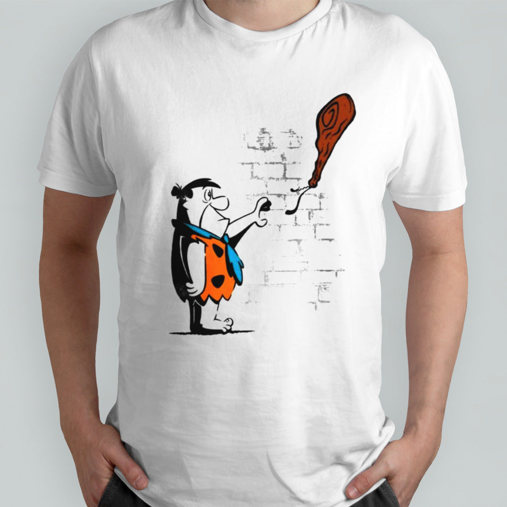 Fred Flintstone Banksyâ€™s Balloon Girl shirt