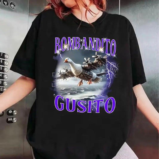 Funny Bombandito Gusito Shirt, Brain Rot Tee, Silly Goose Meme T-Shirt Fans Gift