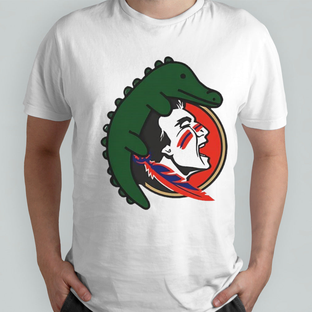 Gator can cooler logo meme shirt