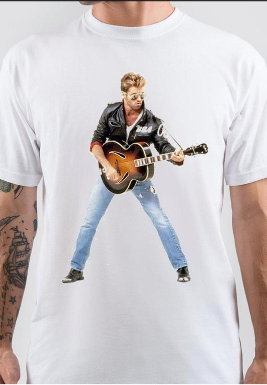 George Michael White T-Shirt Style001