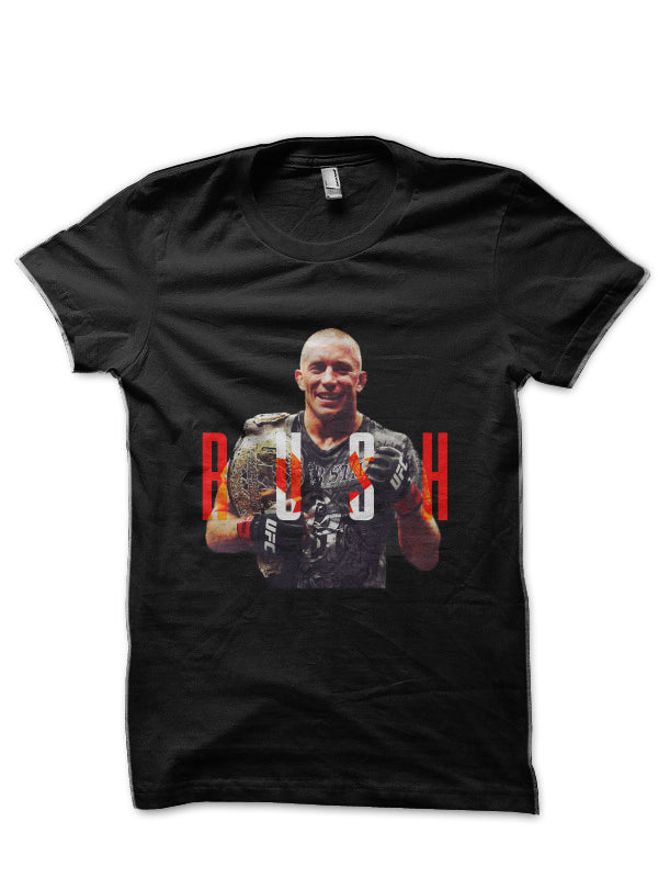 Georges St. Pierre Black T-Shirt Style007