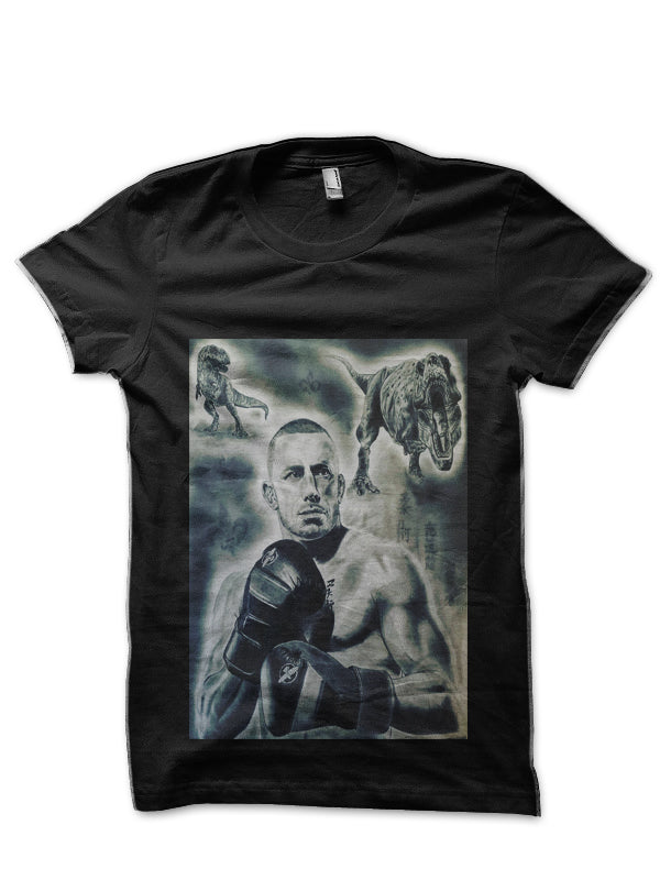Georges St. Pierre Black T-Shirt Style004